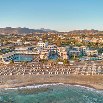 Paralos Kosta Alimia view of the hotel and the beach from the sea