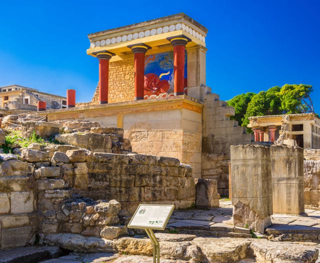 The ruins of Knossos