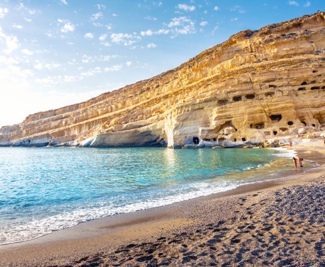 The hippies beach in Matala