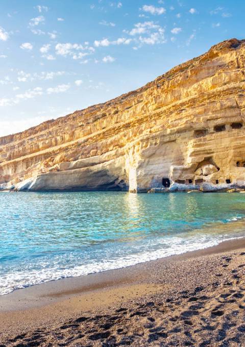 The hippies beach in Matala